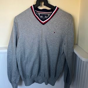 GREY TOMMY HILFIGER SWEATER / MENS MEDIUM
